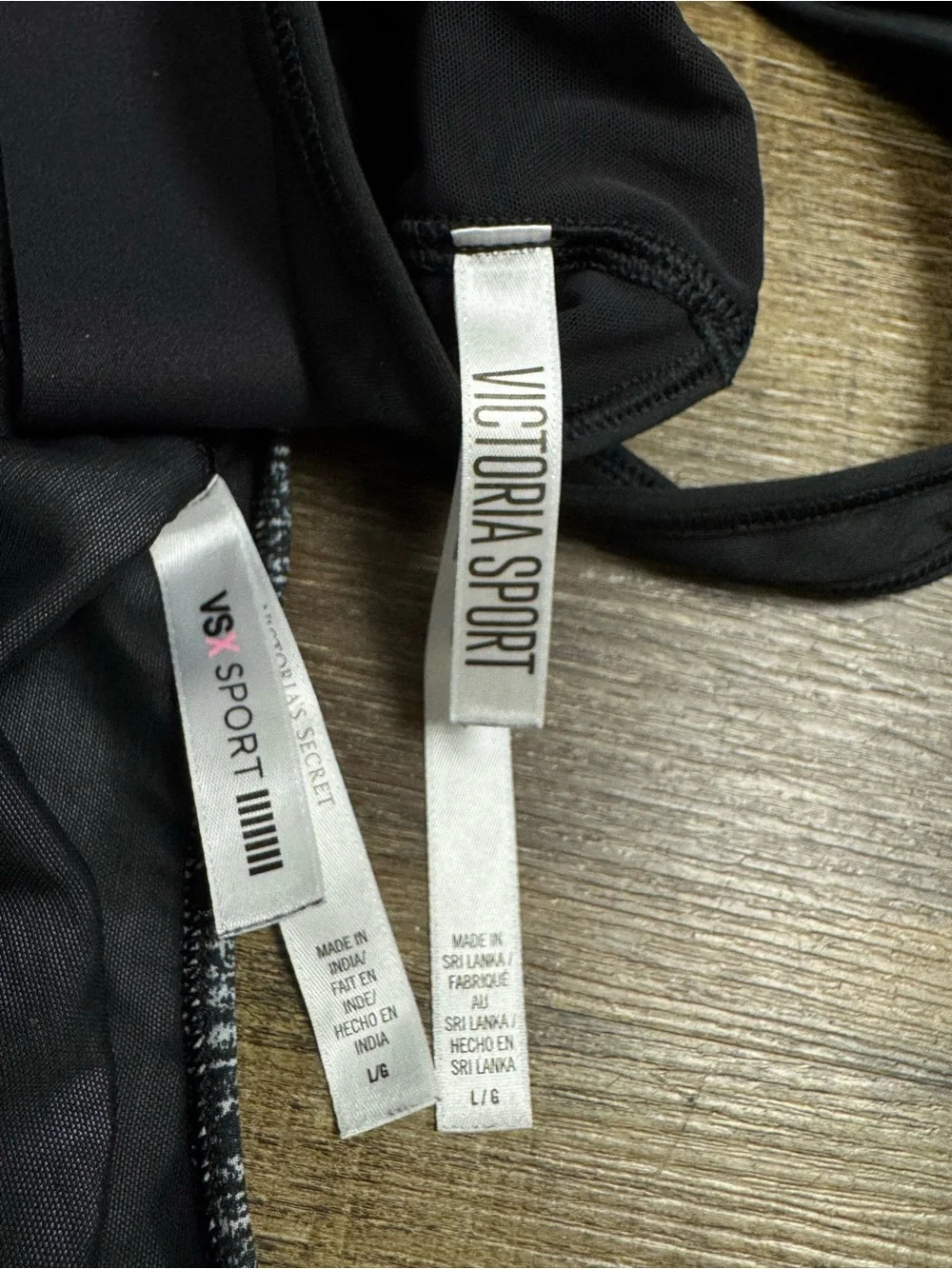 Victoria’s Secret Black And Gray Racerback Sports Bra‎ Bundle of 2